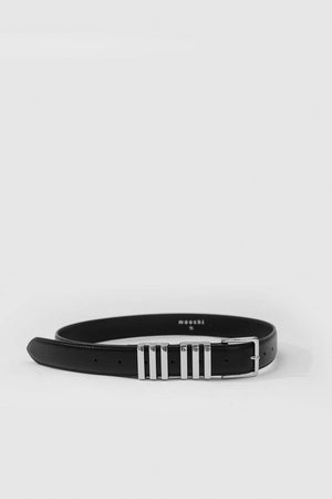 fixed belt / black|silver