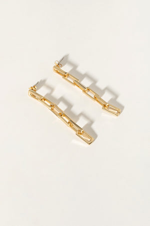 fine junction earring / gold