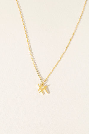 xx necklace / gold