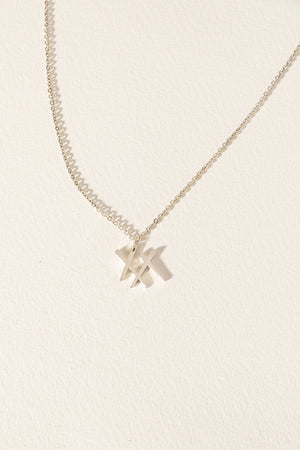 Xx necklace / silver