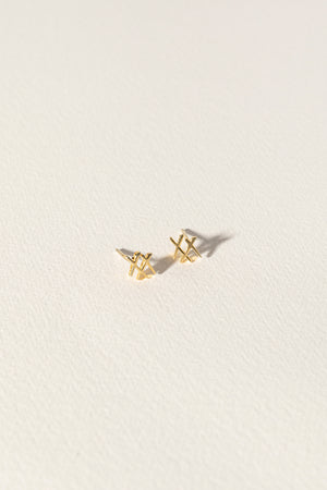 xx earrings / gold